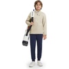 image:imageM MAELREG Full Zip Fleece Lined Jacket for Kids Lightweight Water Resistant Coat Boys Winter Long Sleeve Jackets with PocketsLight Khaki