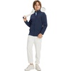 image:imageM MAELREG Full Zip Fleece Lined Jacket for Kids Lightweight Water Resistant Coat Boys Winter Long Sleeve Jackets with PocketsNavy