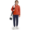 image:imageM MAELREG Full Zip Fleece Lined Jacket for Kids Lightweight Water Resistant Coat Boys Winter Long Sleeve Jackets with PocketsOrange