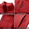 image:imageM MAELREG Full Zip Fleece Lined Jacket for Kids Lightweight Water Resistant Coat Boys Winter Long Sleeve Jackets with PocketsRed