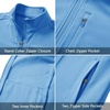 image:imageM MAELREG Full Zip Fleece Lined Jacket for Kids Lightweight Water Resistant Coat Boys Winter Long Sleeve Jackets with PocketsSky Blue
