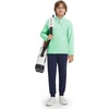 image:imageM MAELREG Full Zip Fleece Lined Jacket for Kids Lightweight Water Resistant Coat Boys Winter Long Sleeve Jackets with PocketsTurquoise
