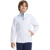 image:imageM MAELREG Full Zip Fleece Lined Jacket for Kids Lightweight Water Resistant Coat Boys Winter Long Sleeve Jackets with PocketsWhite