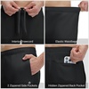 image:imageM MAELREG Golf Joggers for Men with Zipper Pockets Stretch Moisture Wicking Running Lightweight Athletic Mens SweatpantsBlack