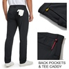 image:imageM MAELREG Golf Mens Stretch Pants with Pockets  303234 Quick Dry Lightweight Casual Comfy Work Mens Dress PantsBlack