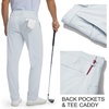 image:imageM MAELREG Golf Mens Stretch Pants with Pockets  303234 Quick Dry Lightweight Casual Comfy Work Mens Dress PantsMisty Grey