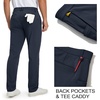 image:imageM MAELREG Golf Mens Stretch Pants with Pockets  303234 Quick Dry Lightweight Casual Comfy Work Mens Dress PantsNavy
