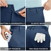 image:imageM MAELREG Golf Pants Men Stretch Dress Casual Business Pants with PocketsBlue Indigo
