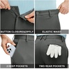 image:imageM MAELREG Golf Pants Men Stretch Dress Casual Business Pants with PocketsDark Grey