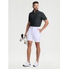 image:imageM MAELREG Golf Shirt for Men Zipper Waffle Texture Moisture Wicking Dry Fit Collared Lightweight Mens Polo Shirt Short SleeveBlack