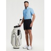image:imageM MAELREG Golf Shirt for Men Zipper Waffle Texture Moisture Wicking Dry Fit Collared Lightweight Mens Polo Shirt Short SleeveLight Blue