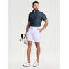 image:imageM MAELREG Golf Shirt for Men Zipper Waffle Texture Moisture Wicking Dry Fit Collared Lightweight Mens Polo Shirt Short SleeveNavy