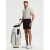 image:imageM MAELREG Golf Shirt for Men Zipper Waffle Texture Moisture Wicking Dry Fit Collared Lightweight Mens Polo Shirt Short SleeveOyster Gray