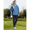 image:imageM MAELREG Hoodies for Men Quarter Zip Hooded Pullover Heavyweight Warm Microfleece Golf Polar Fleece Sweatshirt for Men