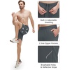 image:imageM MAELREG Mens Athletic Running Shorts Quick Dry 7 Elastic Waist Lightweight Sports Gym Workout Shorts with Zipper PocketsDark Grey