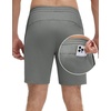 image:imageM MAELREG Mens Athletic Running Shorts Quick Dry 7 Elastic Waist Lightweight Sports Gym Workout Shorts with Zipper PocketsIron Grey