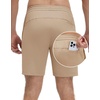 image:imageM MAELREG Mens Athletic Running Shorts Quick Dry 7 Elastic Waist Lightweight Sports Gym Workout Shorts with Zipper PocketsLight Khaki