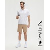 image:imageM MAELREG Mens Athletic Running Shorts Quick Dry 7 Elastic Waist Lightweight Sports Gym Workout Shorts with Zipper PocketsLight Khaki