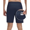 image:imageM MAELREG Mens Athletic Running Shorts Quick Dry 7 Elastic Waist Lightweight Sports Gym Workout Shorts with Zipper PocketsNavy