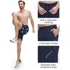 image:imageM MAELREG Mens Athletic Running Shorts Quick Dry 7 Elastic Waist Lightweight Sports Gym Workout Shorts with Zipper PocketsNavy