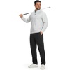 image:imageM MAELREG Mens Fleece Lined Pants 303234 Winter Warm Golf Work Mens Dress Pants Water Resistant for Casual with PocketsBlack