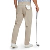 image:imageM MAELREG Mens Fleece Lined Pants 303234 Winter Warm Golf Work Mens Dress Pants Water Resistant for Casual with PocketsLight Khaki