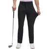 image:imageM MAELREG Mens Golf Pants Stretch Dress Casual Pants 303234 Lightweight Quick Dry Business Slacks with 4 PocketsBlack