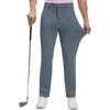 image:imageM MAELREG Mens Golf Pants Stretch Dress Casual Pants 303234 Lightweight Quick Dry Business Slacks with 4 PocketsGray Blue