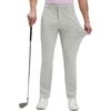 image:imageM MAELREG Mens Golf Pants Stretch Dress Casual Pants 303234 Lightweight Quick Dry Business Slacks with 4 PocketsSilver Gray