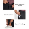 image:imageM MAELREG Mens Golf Pants Stretch MoistureWicking Ankle Zip Men JoggersBlack