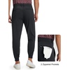 image:imageM MAELREG Mens Golf Pants Stretch MoistureWicking Ankle Zip Men JoggersBlack