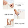 image:imageM MAELREG Mens Golf Pants Stretch MoistureWicking Ankle Zip Men JoggersCream