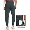 image:imageM MAELREG Mens Golf Pants Stretch MoistureWicking Ankle Zip Men JoggersDark Grey