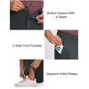 image:imageM MAELREG Mens Golf Pants Stretch MoistureWicking Ankle Zip Men JoggersDark Grey