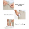image:imageM MAELREG Mens Golf Pants Stretch MoistureWicking Ankle Zip Men JoggersKhaki Light