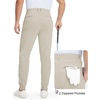 image:imageM MAELREG Mens Golf Pants Stretch MoistureWicking Ankle Zip Men JoggersKhaki Light