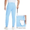 image:imageM MAELREG Mens Golf Pants Stretch MoistureWicking Ankle Zip Men JoggersLight Blue