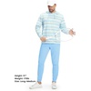 image:imageM MAELREG Mens Golf Pants Stretch MoistureWicking Ankle Zip Men JoggersLight Blue