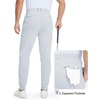 image:imageM MAELREG Mens Golf Pants Stretch MoistureWicking Ankle Zip Men JoggersMisty Grey