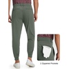 image:imageM MAELREG Mens Golf Pants Stretch MoistureWicking Ankle Zip Men JoggersOlive Green