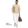 image:imageM MAELREG Mens Golf Pants Stretch MoistureWicking Ankle Zip Men JoggersWhite