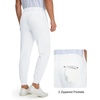 image:imageM MAELREG Mens Golf Pants Stretch MoistureWicking Ankle Zip Men JoggersWhite