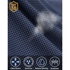 image:imageM MAELREG Mens Golf Polo Shirts Jacquard Ribbed Collar Performance Moisture Wicking Dry Fit Short Sleeve Golf Shirts for MenBlue