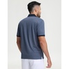 image:imageM MAELREG Mens Golf Polo Shirts Jacquard Ribbed Collar Performance Moisture Wicking Dry Fit Short Sleeve Golf Shirts for MenBlue