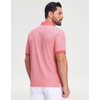 image:imageM MAELREG Mens Golf Polo Shirts Jacquard Ribbed Collar Performance Moisture Wicking Dry Fit Short Sleeve Golf Shirts for MenBrick Red