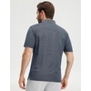 image:imageM MAELREG Mens Golf Polo Shirts Jacquard Ribbed Collar Performance Moisture Wicking Dry Fit Short Sleeve Golf Shirts for MenDark Blue
