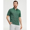 image:imageM MAELREG Mens Golf Polo Shirts Jacquard Ribbed Collar Performance Moisture Wicking Dry Fit Short Sleeve Golf Shirts for MenGreen