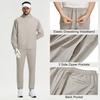 image:imageM MAELREG Mens Golf Rain Pants Waterproof Lightweight Outdoor Hiking Jogger with Zipper PocketsKhaki Grey