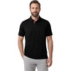 image:imageM MAELREG Mens Golf Shirt Short Sleeve Moisture Wicking Slim Fit Performance Casual Roma Knit Golf Polo Shirts for MenBlack