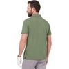 image:imageM MAELREG Mens Golf Shirt Short Sleeve Moisture Wicking Slim Fit Performance Casual Roma Knit Golf Polo Shirts for MenGreen Grey